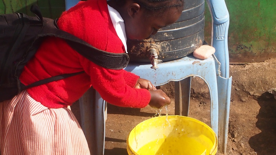 Porridge and Rice provides clean water and soap for handwashing at all partner schools